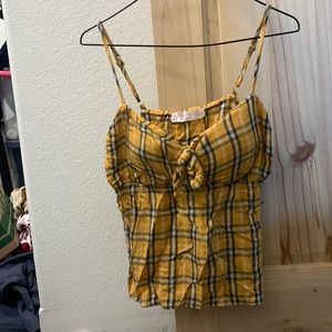 Womens plaid padded top